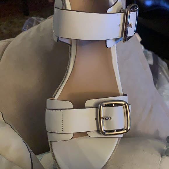 27 EDIT leather upper/ lining wedge Sandal size US 9 brand NEW - Picture 3 of 7